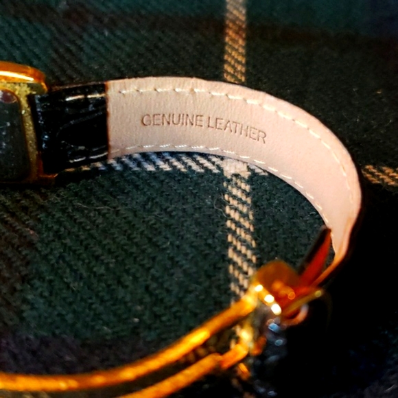 VTG JBK Rhinestone Watch by CAMROSE & KROSS - Mock-Croc Leather Band - EVC - Picture 4 of 7